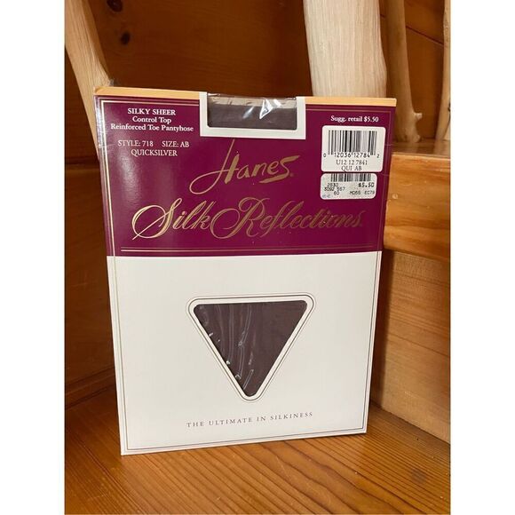 Vintage Hanes Silk Reflections Silky Sheer AB Pantyhose - Picture 1 of 2